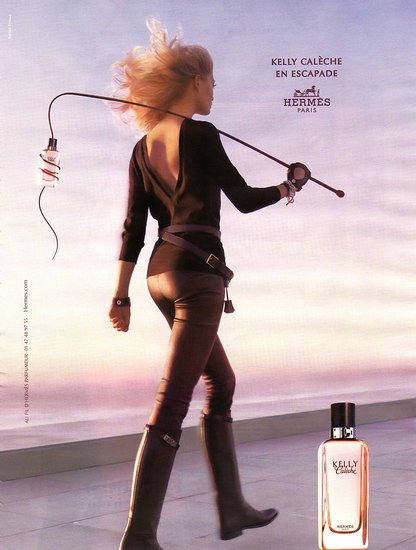 Hermes Kelly Caleche Perfume Ad