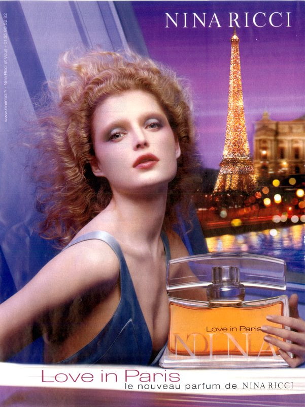 Love In Paris by Nina Ricci Advertisement Banner